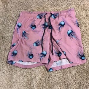 Pink Jellyfish George Swim Trunks